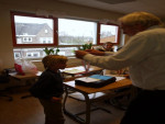 De medialles worden omgehangen